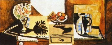 Nature morte sur une commode 1955 cubiste Pablo Picasso Peinture à l'huile